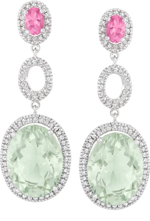 mint green tourmaline earrings