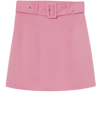 Belted A-line Skirt - Pink - Ladies | H&M US