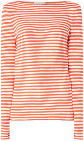 Marc O'Polo Pullover van katoen in streepprint • Oranje • de Bijenkorf