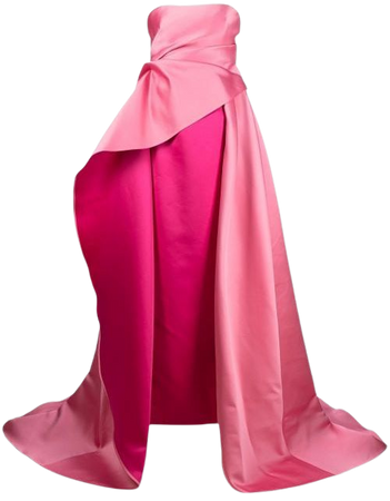Carolina Herrera strapless layered gown