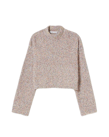 Multicolored cropped sweater - Sweaters and cardigans - Woman | Bershka