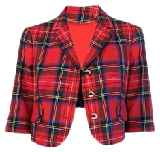 Moschino Red Plaid Cheap and Chic