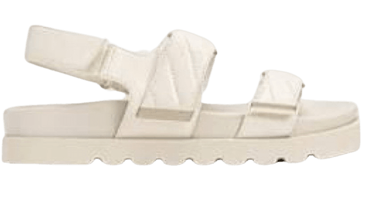 cream sandals