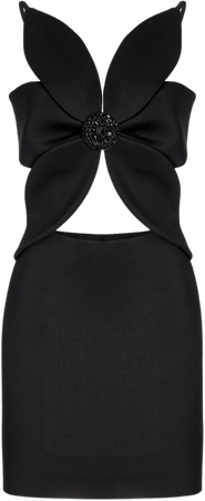 Bonded Jersey Cutout Mini Dress By Rotate | Moda Operandi