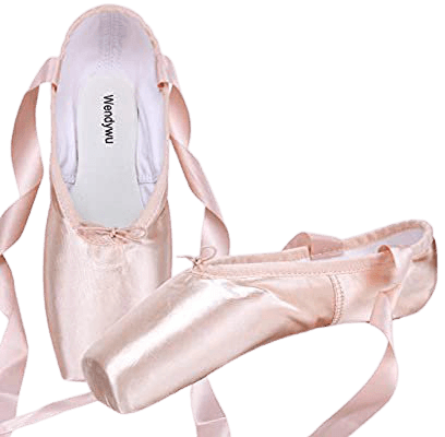 WENDYWU Professional Ballet Slipper Dance Shoe Pink Ballet Pointe Shoes with Toe Pad Protector for Girls (8): Amazon.ca: Sports & Outdoors