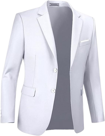 Mens Suit Casual Jacket Sport Coat 2 Buttons Wedding Tuxedos Suit Blazer Slim Fit Lightweight Formal Bussiness Suit Jacket at Amazon Men’s Clothing store