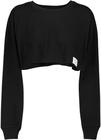 Adam Selman Sport - Cropped cotton sweatshirt | Mytheresa