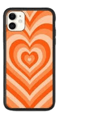 orange heart phone case - Google Search