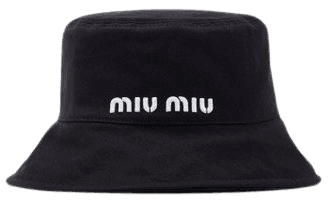 Logo-Embroidered Cotton Bucket Hat By Miu Miu | Moda Operandi