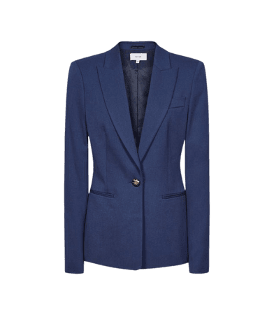 Sienna Blue Wool Blend Blazer – REISS