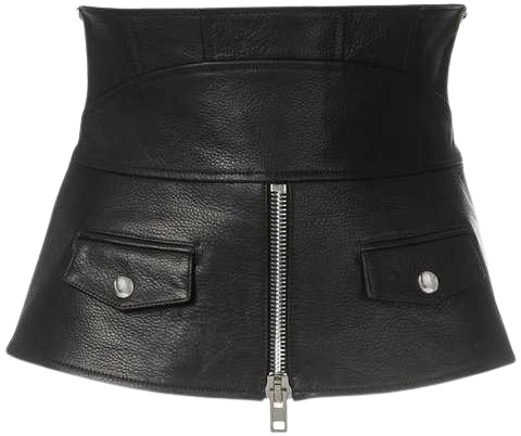 ALEXANDER WANG zipped leather corset