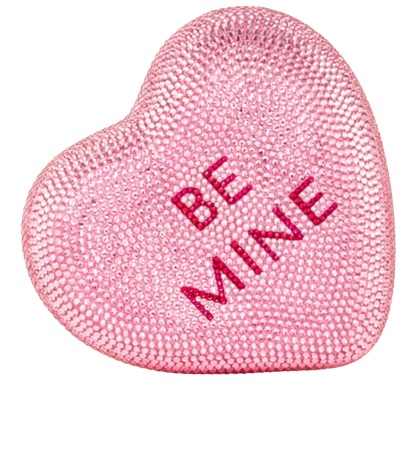 Judith Leiber Couture pink “be mine” clutch
