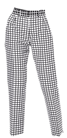 Checker black and white pants
