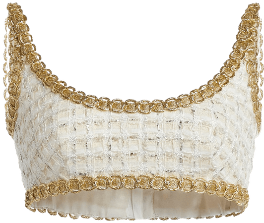 Boucle Cotton Bralette Top By Giambattista Valli | Moda Operandi