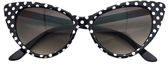 Amazon.com: Super Tip Pointed Cateyes Polka Dot Fashion Women Sunglasses: Gateway
