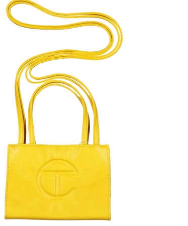 yellow telfar bag