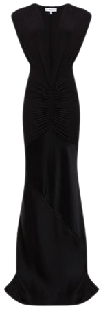 Reiss Noa Plunge Neck Sleeveless Maxi Dress | REISS USA