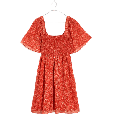 Seersucker Lucie Tie-Back Mini Dress in Piazza Floral