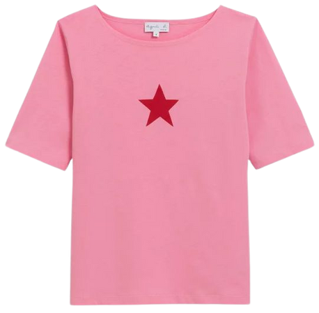 pink New Bow t-shirt | agnès b.
