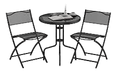 bistro table and chairs black - Google Search