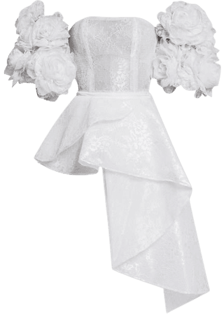White Asymmetrical Dress