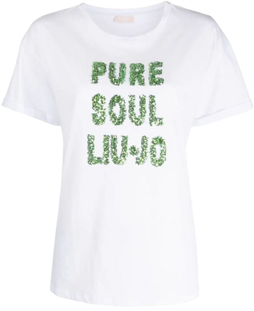 LIU JO Pure Soul sequin-embellished T-shirt - Farfetch