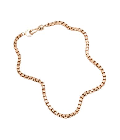 ALLSAINTS US: Womens Zoe Box Chain Necklace (warm_brass)