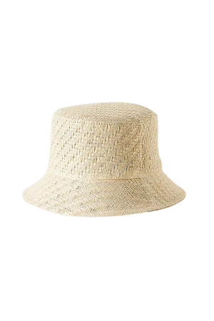 San Diego Hat Co. Textured Straw Bucket Hat | Anthropologie