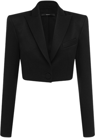 Declan Cropped Satin Crepe Blazer Jacket By Alex Perry | Moda Operandi