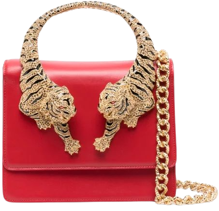 Roberto Cavalli tiger-handle Shoulder Bag - Farfetch