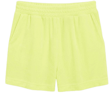 Yellow towelling shorts - Yellow - Monki WW
