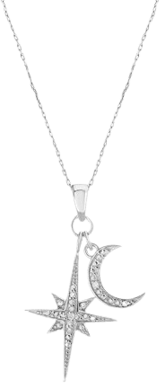 north star moon necklace