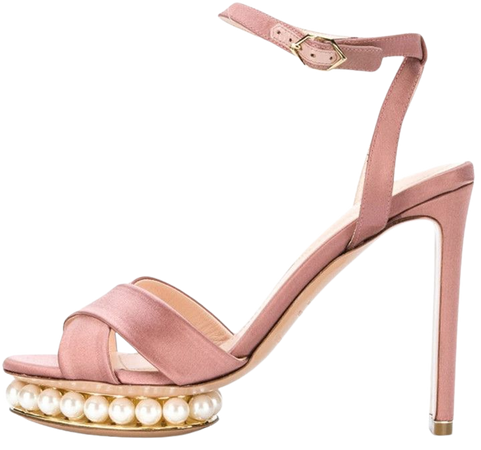 Casati Pearl Platform Sandal in Dusty Pink