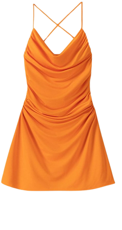 Draped mini dress - New - Women | Bershka