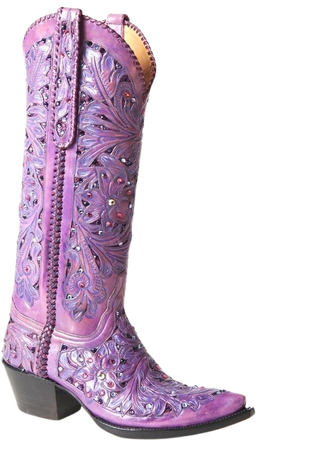 purple cowboy boots