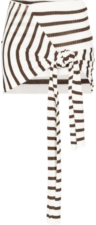 Jean Paul Gaultier side-tie Stripe Mini Skirt - Farfetch
