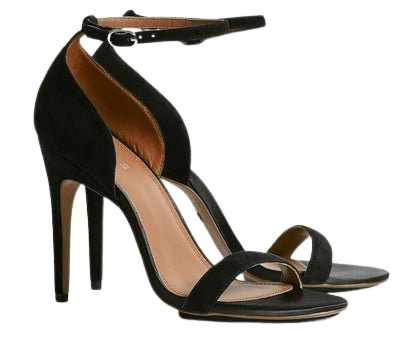 Paula Black Suede Strappy Sandals – REISS