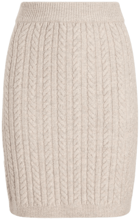 Cable Knit Mini Sweater Skirt | Express