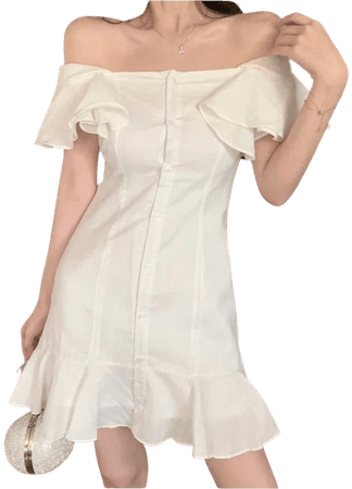 White off shoulder dress