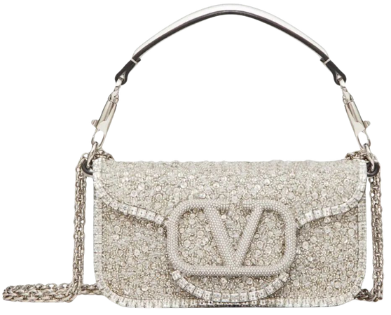 Valentino Garavani VLogo Embroidered Shoulder Bag - Farfetch