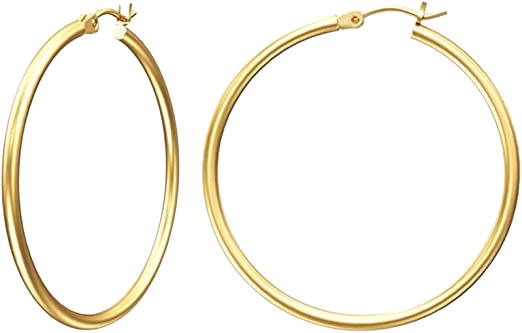 Amazon.com: Gacimy Gold Hoop Earrings for Women, 14K Gold Plated Hoops with 925 Sterling Silver Post, Yellow Gold 30mm Medium Hoop Earrings for Women: Clothing, Shoes & Jewelry