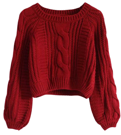 Cropped Red Sweater