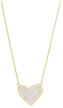 Kendra Scott gold heart necklace
