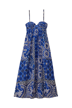 Blue Tile Dream Sleeveless Maxi Dress – FARM Rio