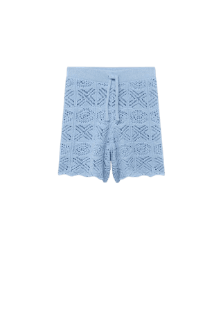 Cotton crochet shorts - Women | Mango USA