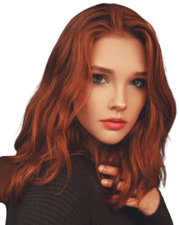 redhead beauty model ginger