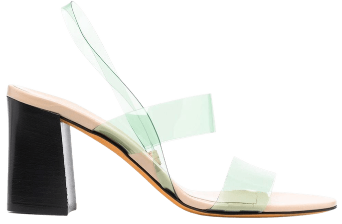 Shop green Maryam Nassir Zadeh Kaya high-heel sandals with Express Delivery - Farfetch