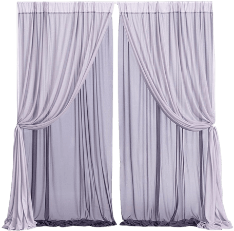 2 Layer Wedding Backdrop Curtains Wrinkle-Free 10ft x 10ft | Etsy