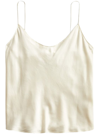 J.Crew: Washable Silk Charmeuse Camisole Top For Women
