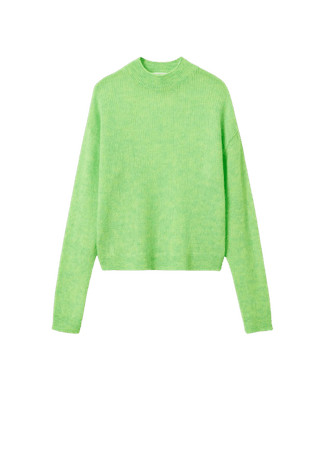 Perkins neck knitted sweater - Women | Mango USA